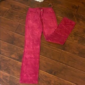 NWT hot pink corduroy pants